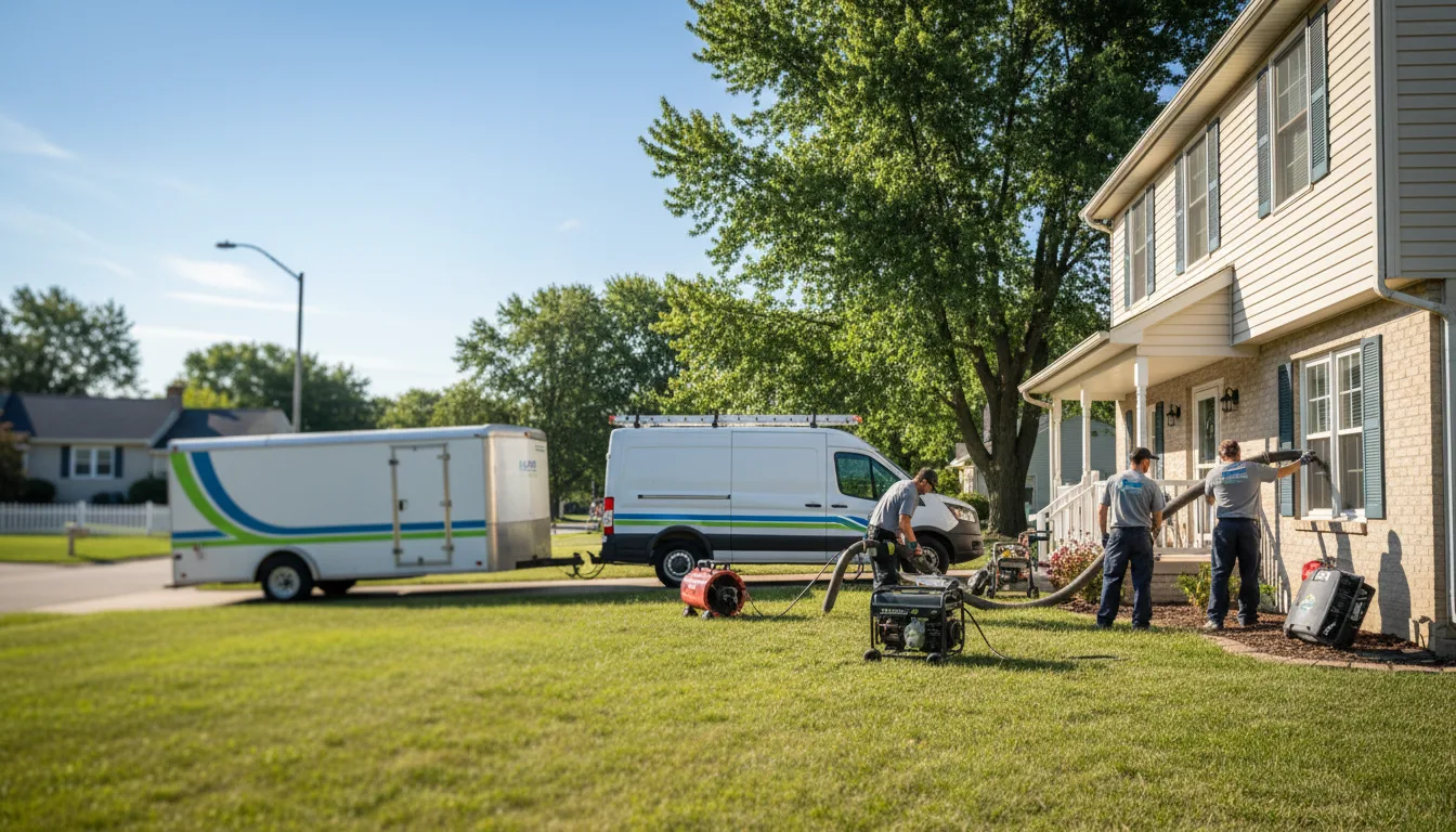 Flooded Basement Restoration And Cleanup With Repair in Maybee, MI near me